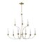 Maxim Lighting Charlton 9-Light Chandelier 11377WWTGL - alternate 1